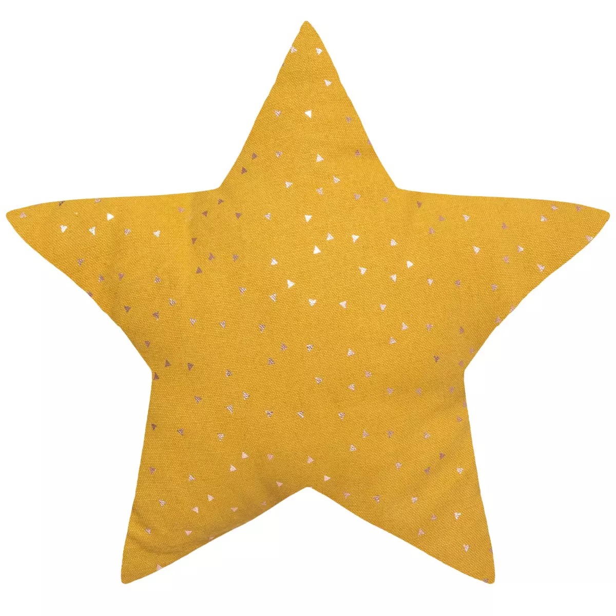 Coussin enfant Etoile Berlingot Jaune ocre 1