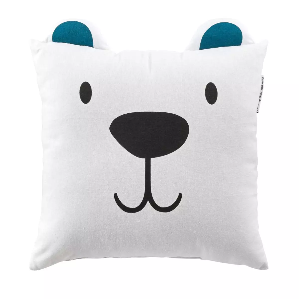 Coussin carré enfant Igloo Blanc