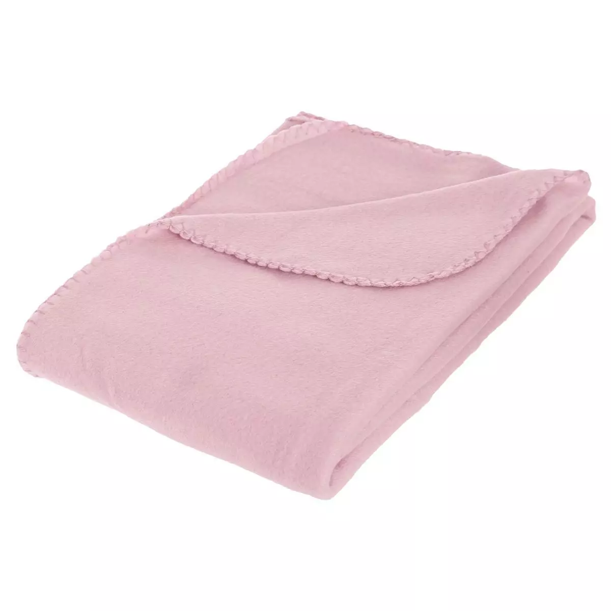 Plaid polaire enfant (150 cm) Mélys Rose 1