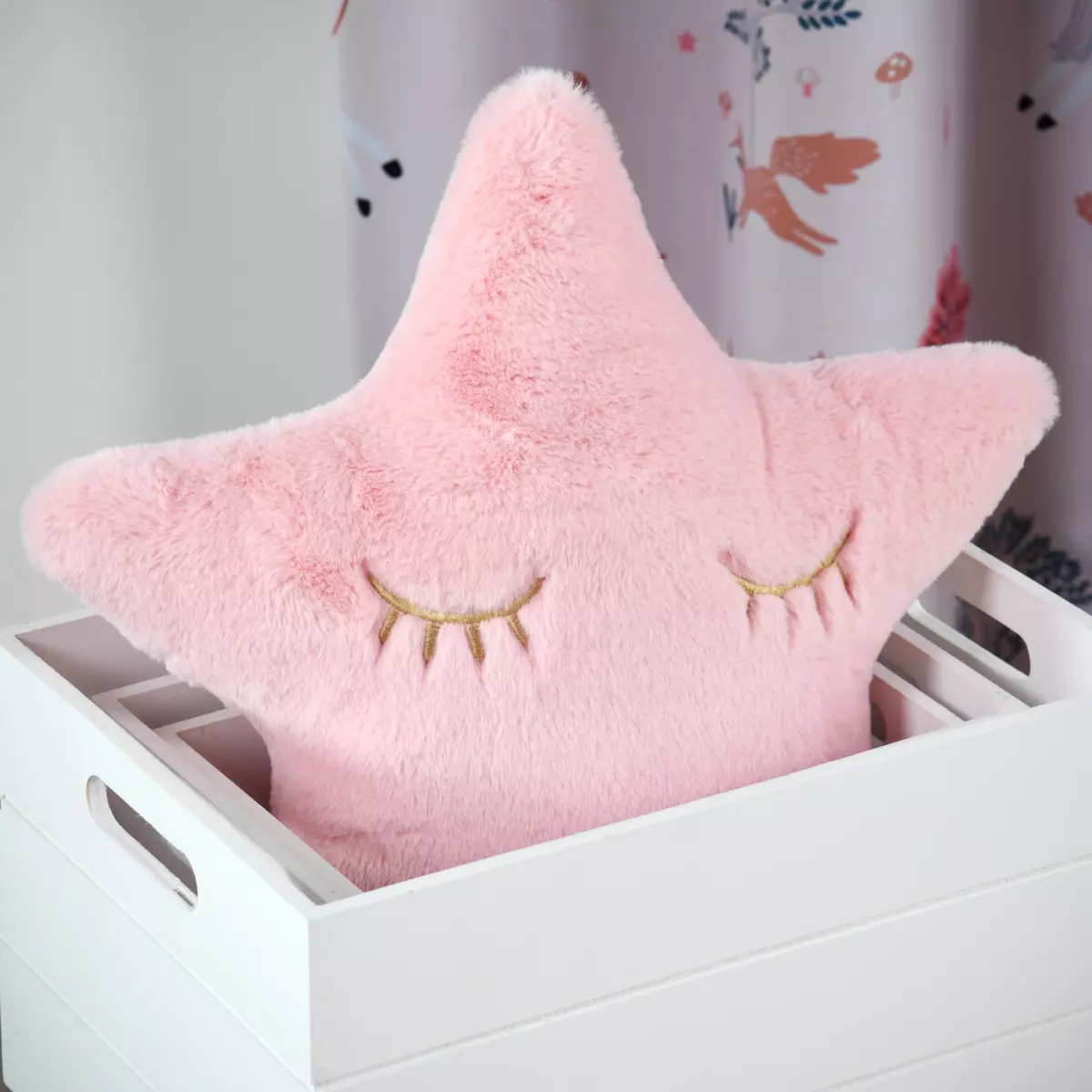 Coussin enfant étoile Cyrielle Rose 1