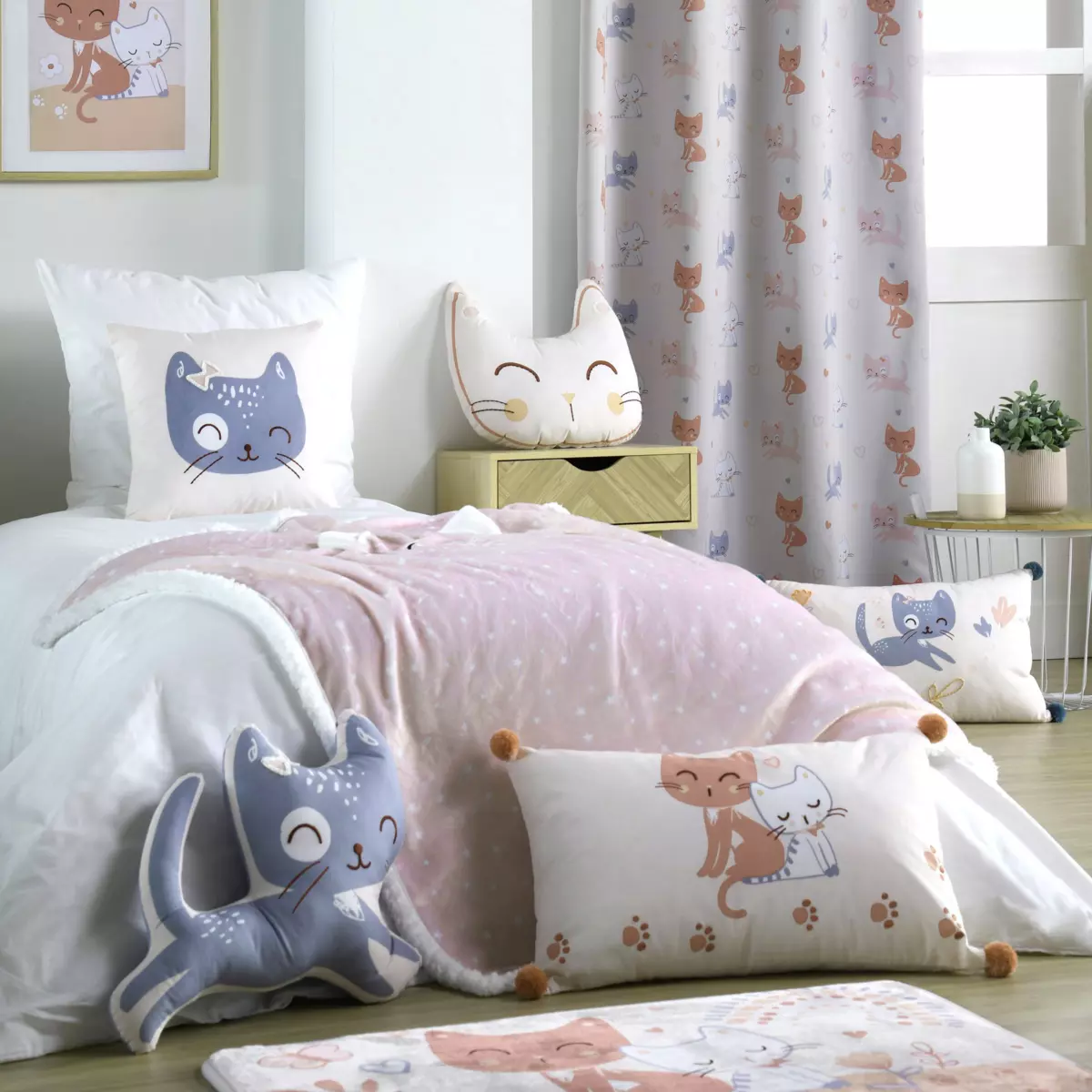 Tappeto antiscivolo (75 cm) Zoéline Rosa 3