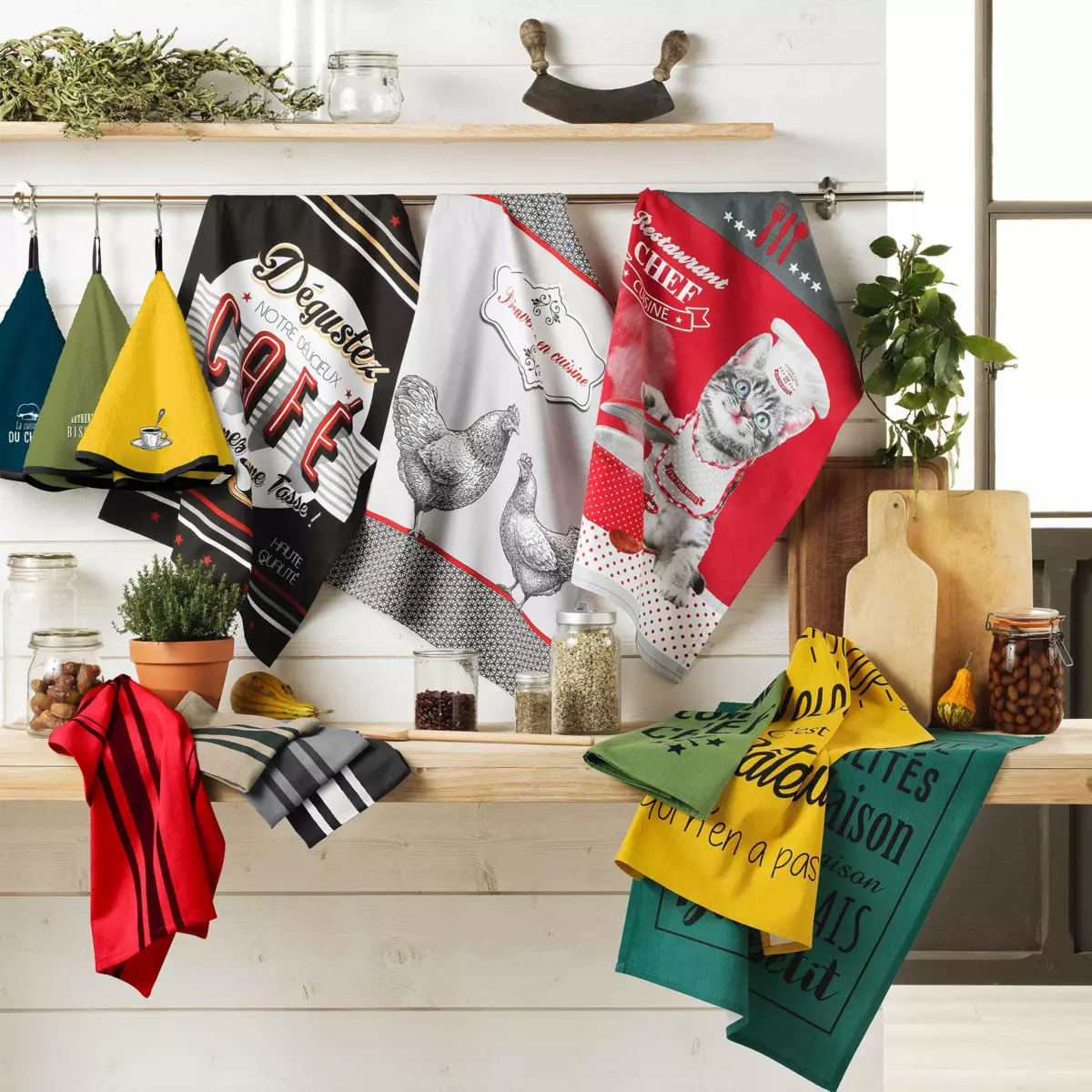 Theedoek (70 cm) Comptoir Zwart 4