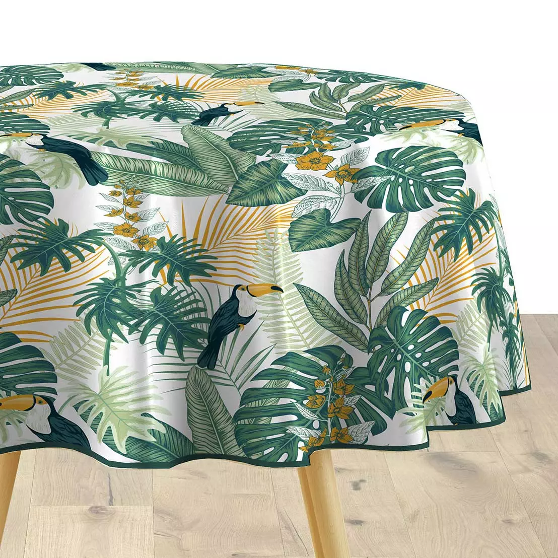 Nappe ronde PVC (D160 cm) Guyana Verte 3