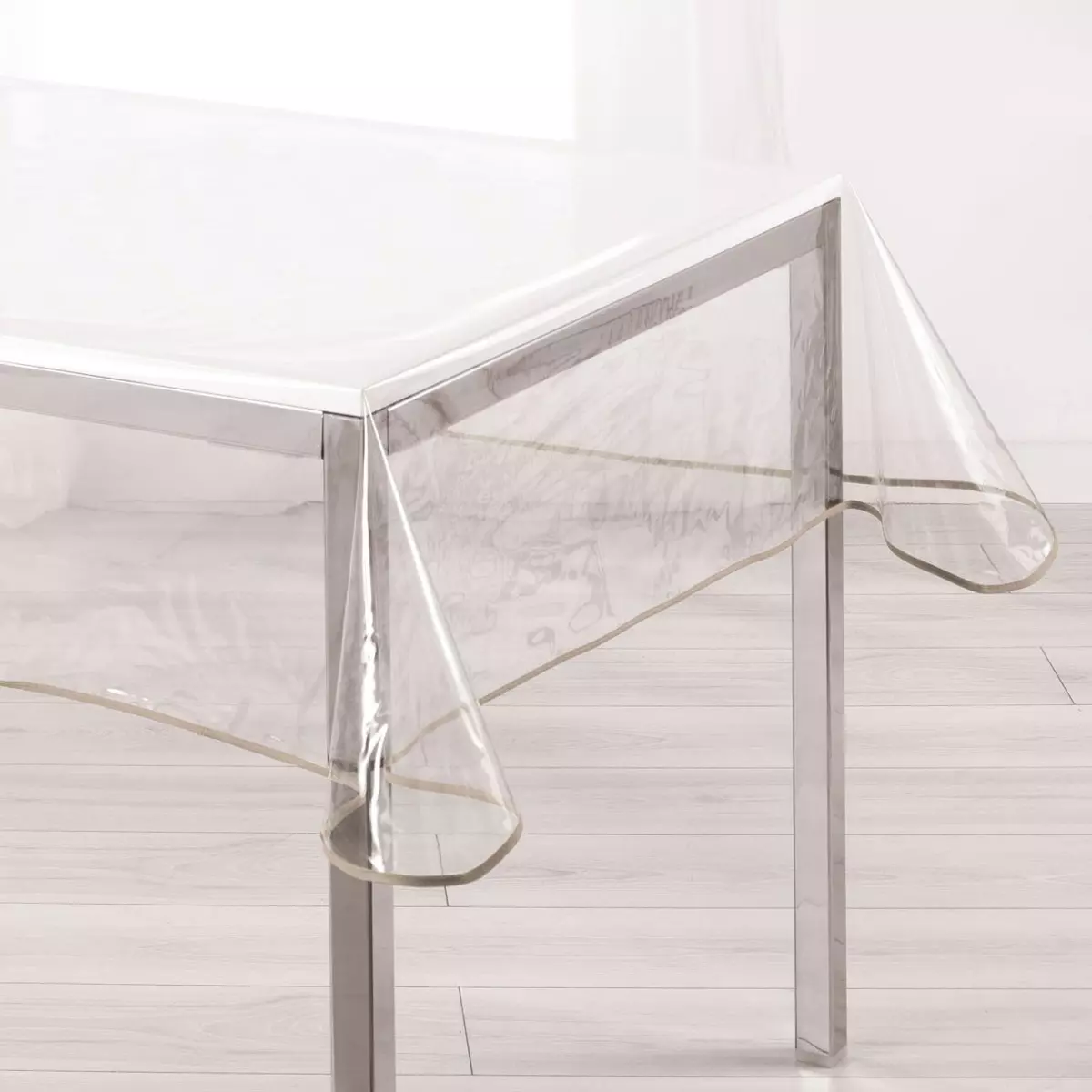 Rechteckige PVC-Tischdecke (L240 cm) Outdoor Taupe 1