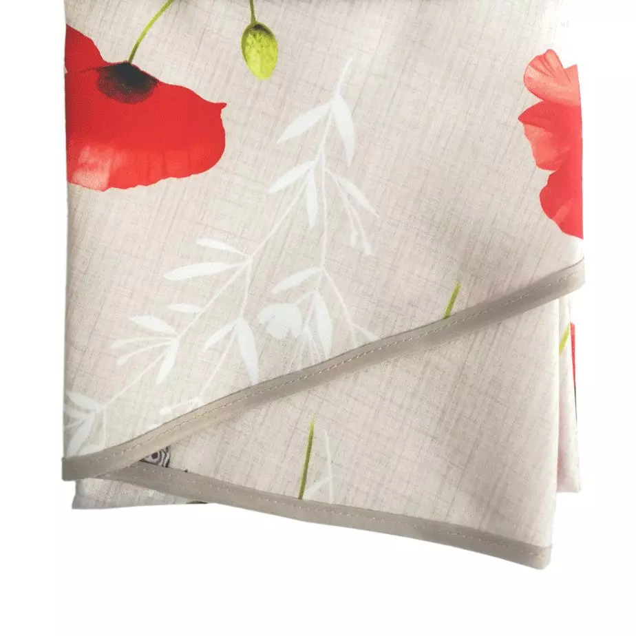 Nappe ronde (D180 cm) Sweet Poppy Rouge 2