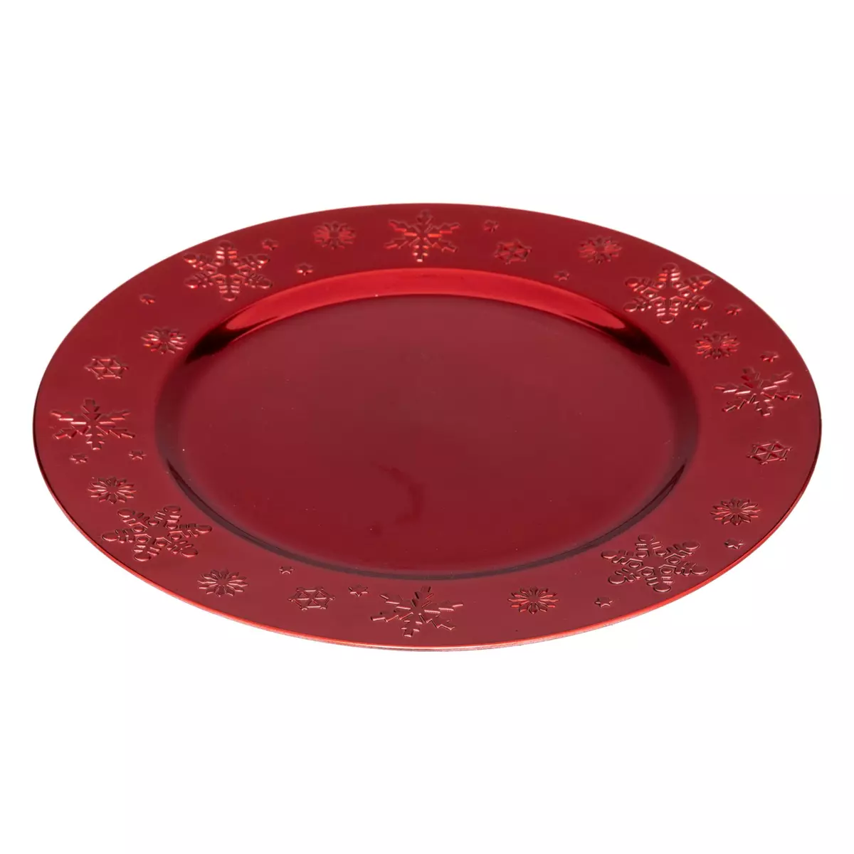 Set van 12 onderborden Flocon Rood 2