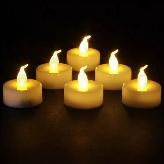 6er Set LED Teelichter Elyo Warmweiß 2