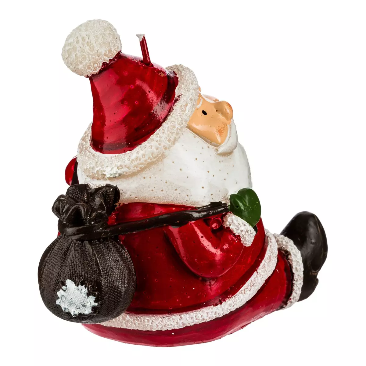 Vela Papá Noel sentado Rojo 3