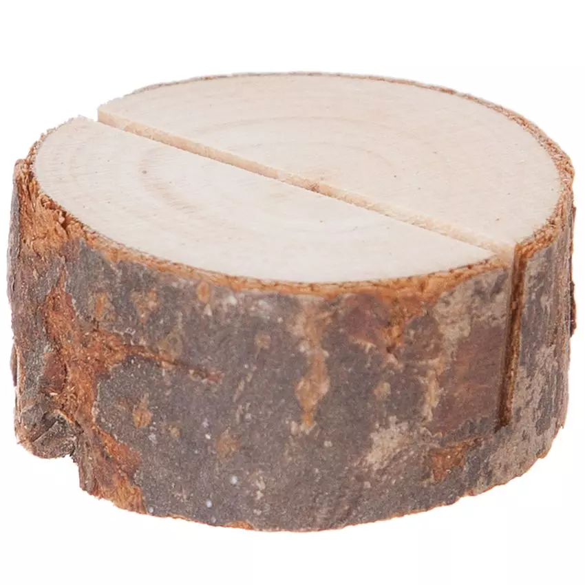 Lot de 4 marque-place en bois Naturel 2