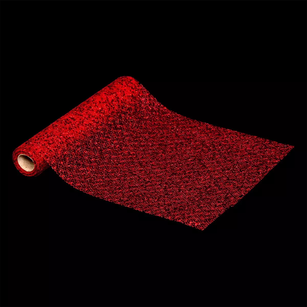 Tischläufer mit Pailletten Rot 1