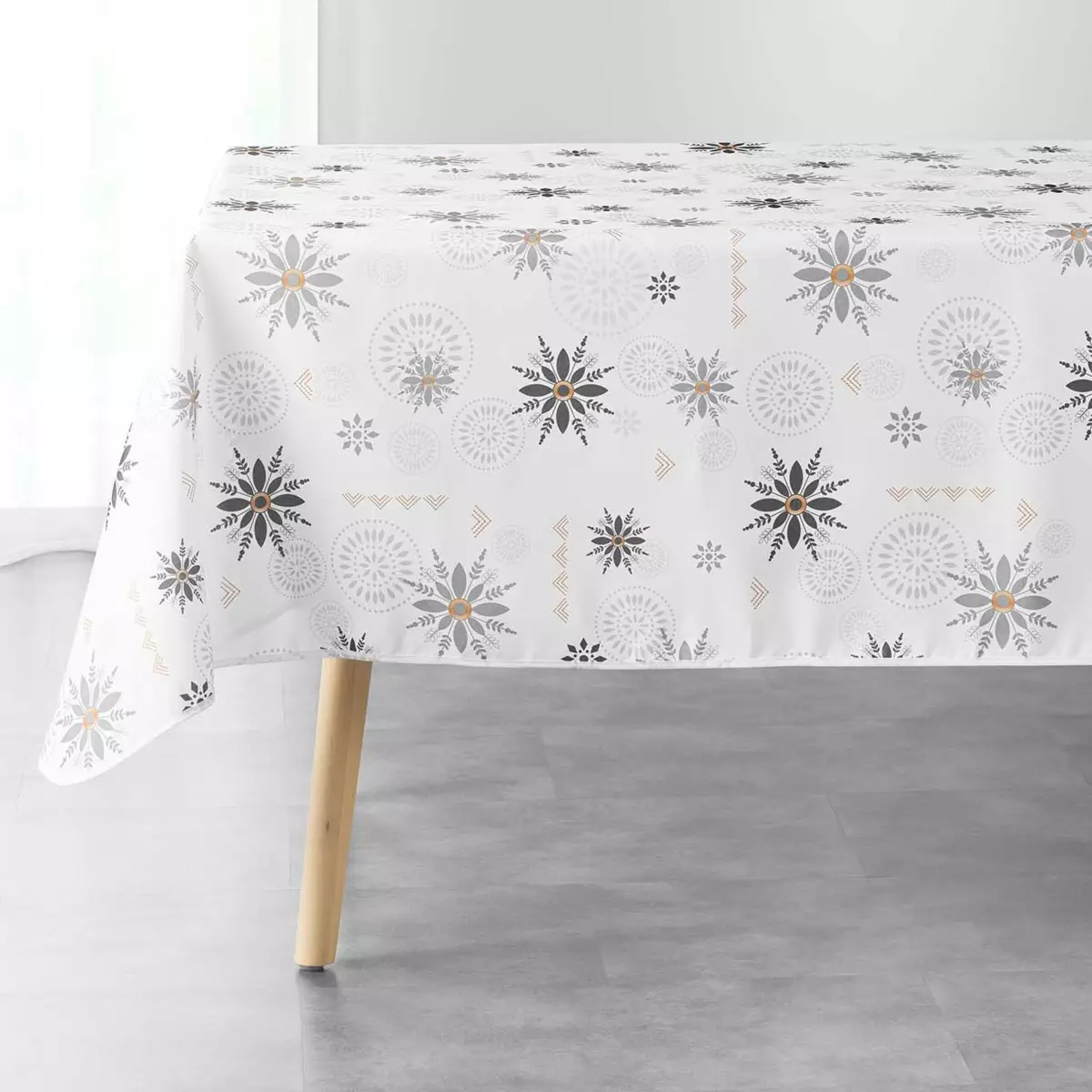 Nappe rectangulaire (L240 cm) Enchanté Blanche 2