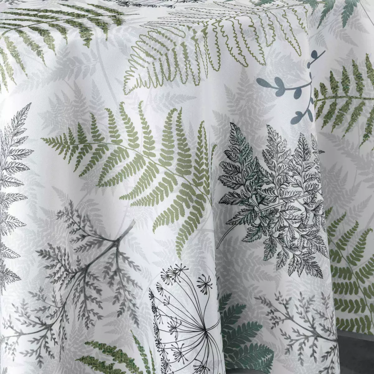 Nappe ronde (D180 cm) Melisandre Verte 2