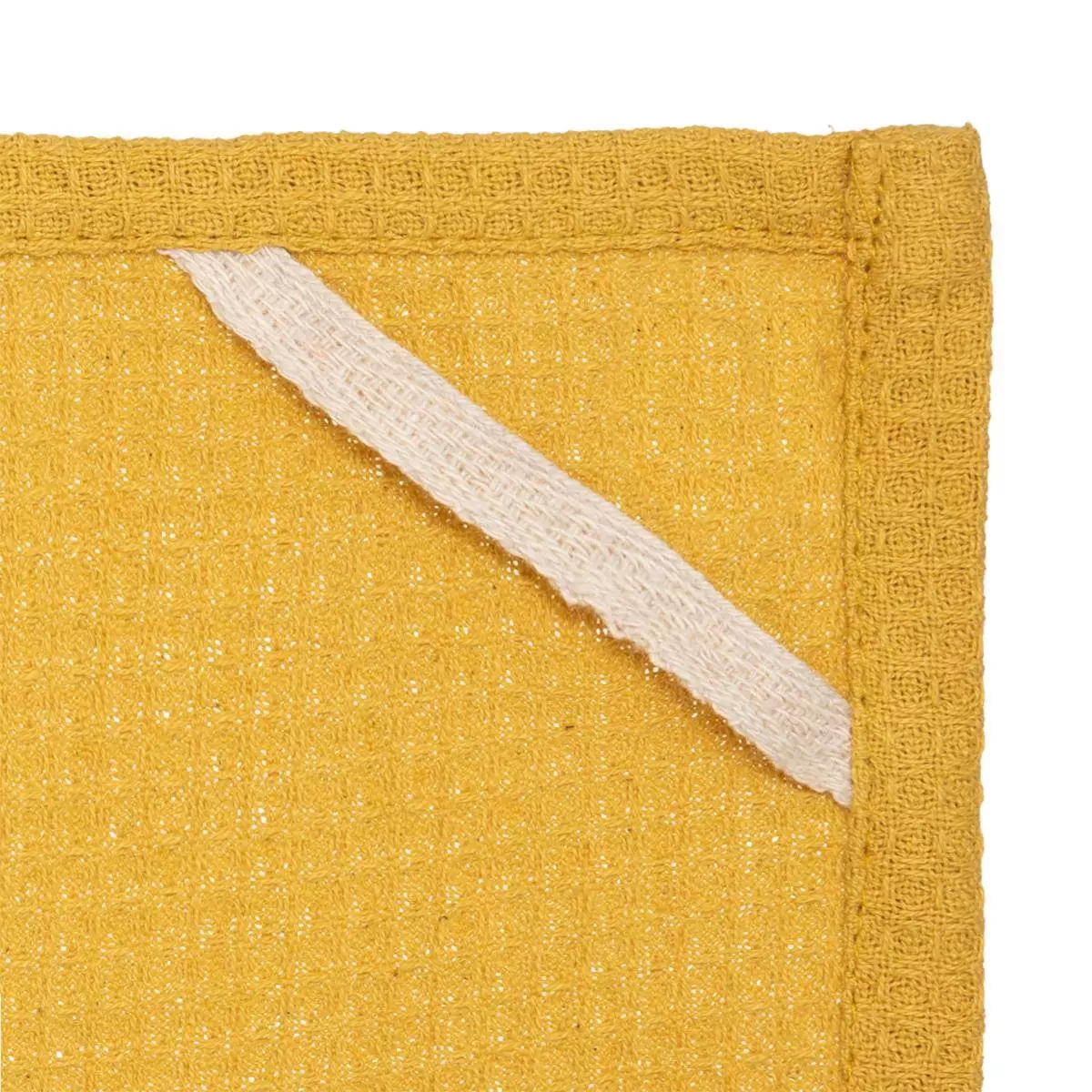 Lot de 3 torchons Geom Jaune ocre 7