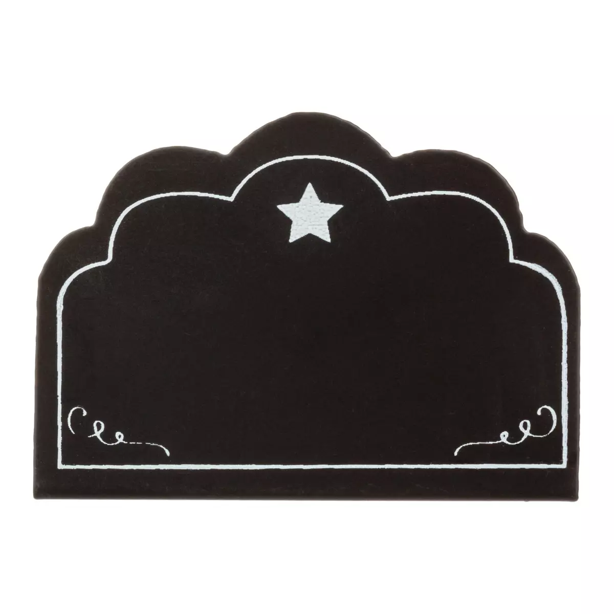 Lot de 4 porte-nom ou menu ardoise Noir 2