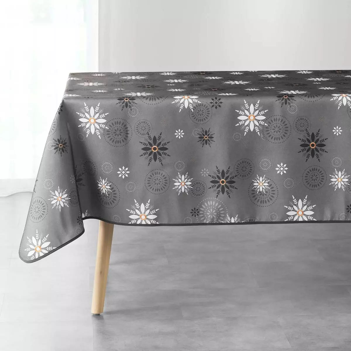 Nappe rectangulaire (L240 cm) Enchanté Gris anthracite 2