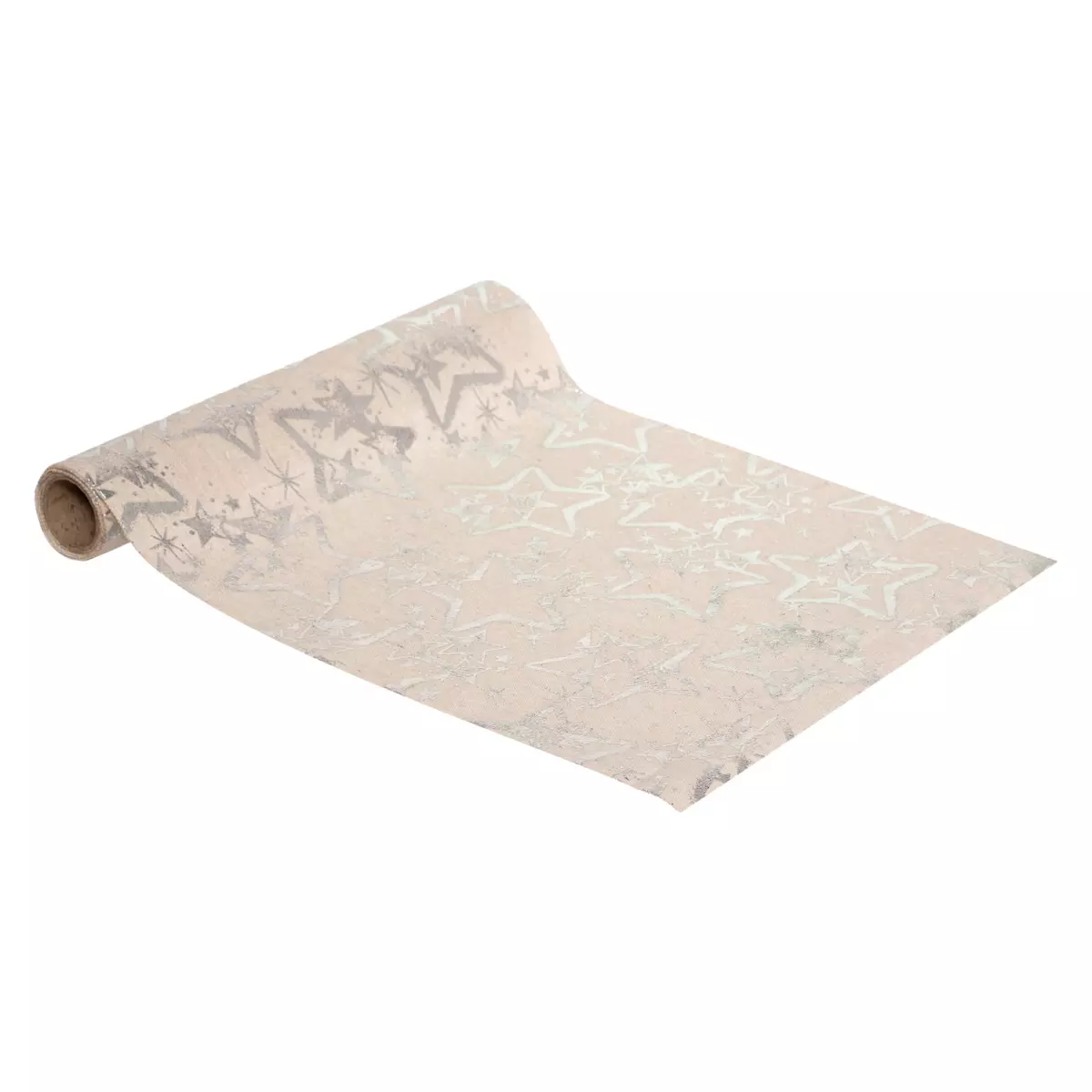 Tischläufer mit Sternen Silber 1