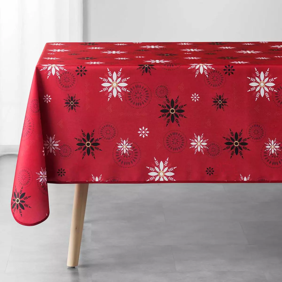 Nappe rectangulaire (L300 cm) Enchanté Rouge 2