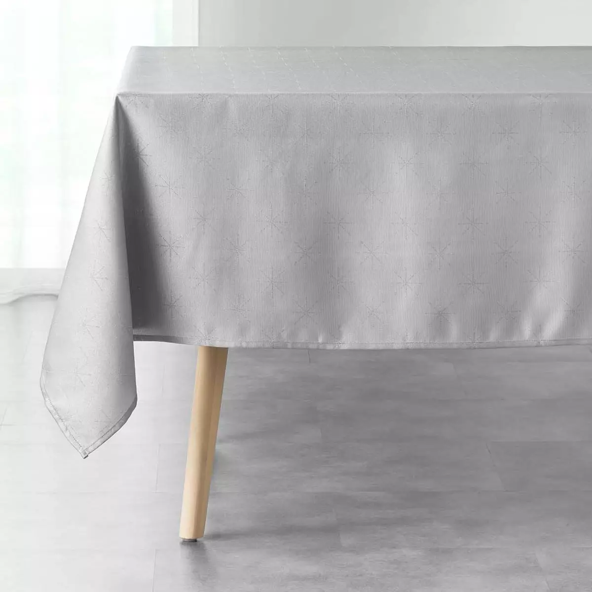 Rechteckige Tischdecke (L240 cm) Etoiles Grau 3