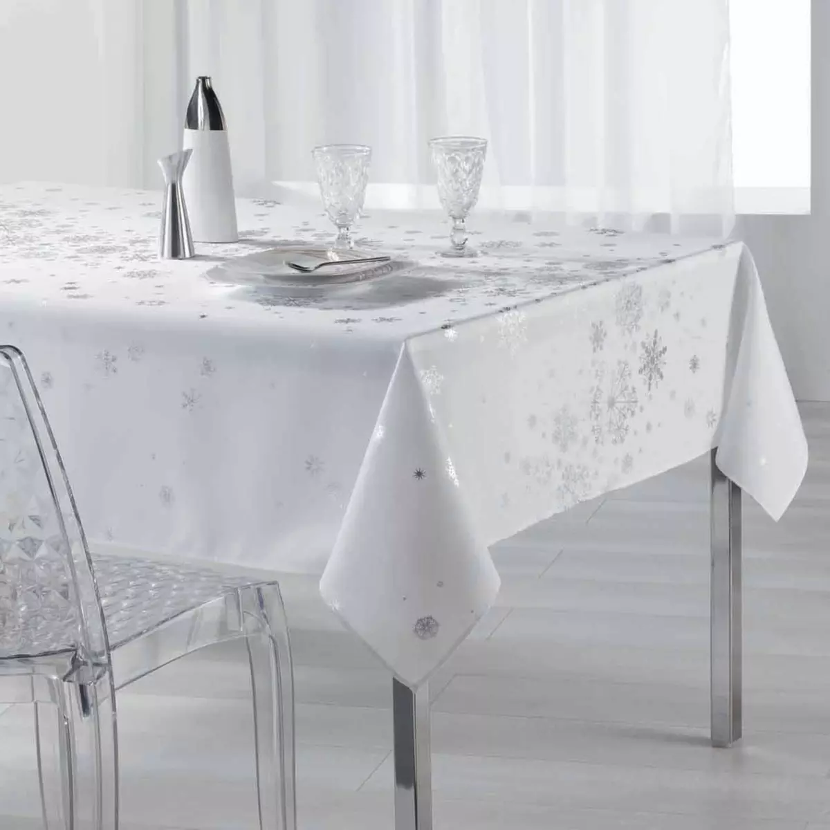 Nappe rectangulaire (L300 cm) Constellation Blanc 1
