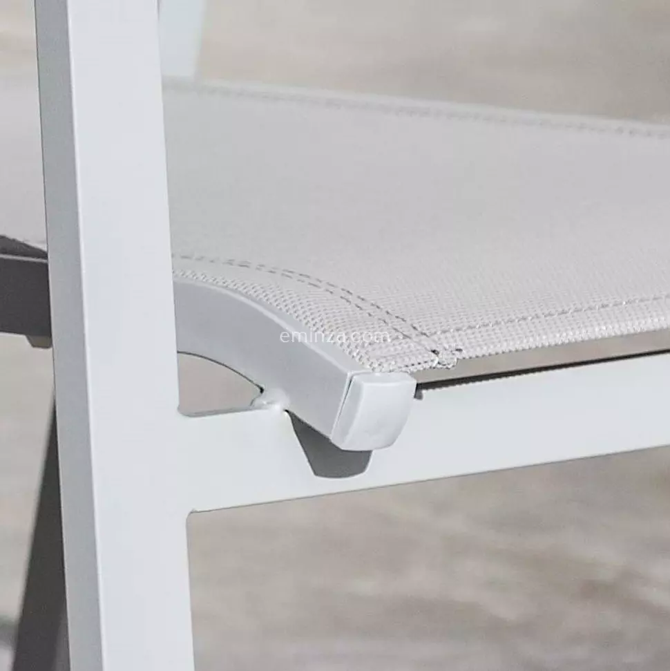 Fauteuil de jardin alu empilable Murano - Silver 3