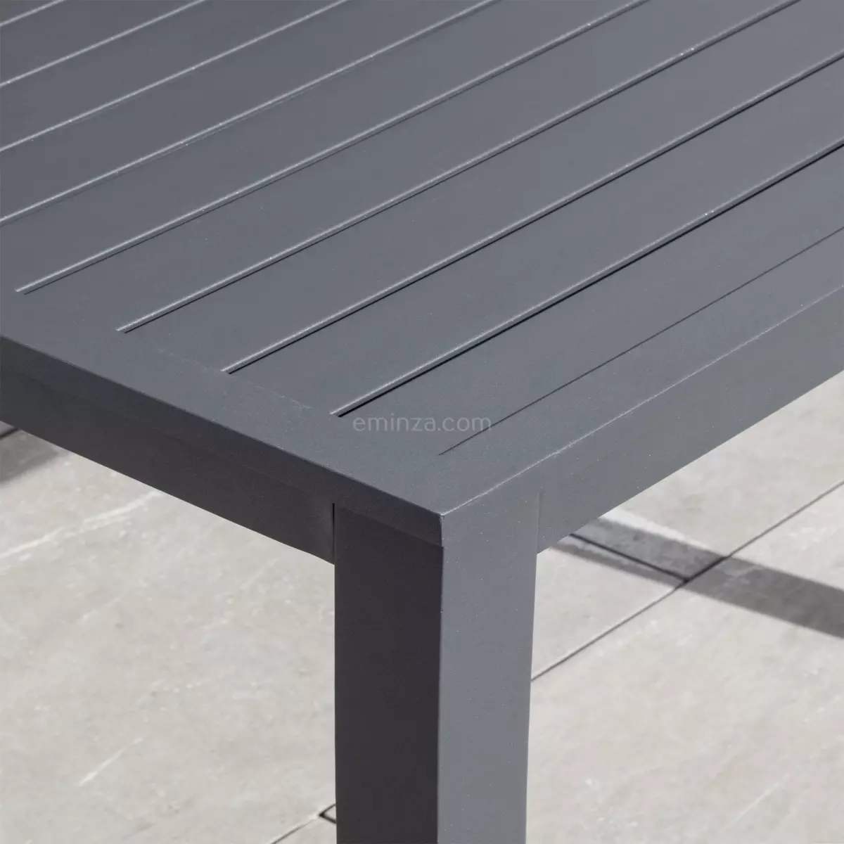 Table de jardin 4 places Aluminium Murano (89 x 89 cm) - Gris Anthracite 5