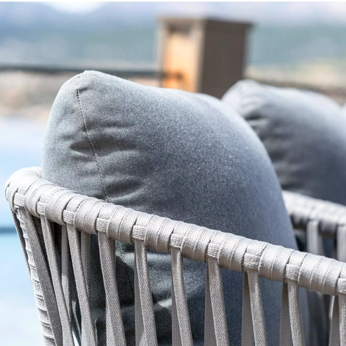 Lote de 2 sillones de jardín Amalfi - Gris antracita 2