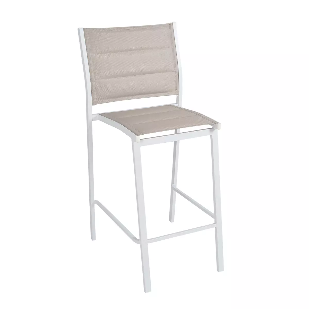 Tabouret de jardin Alu empilable Murano - Blanc 4
