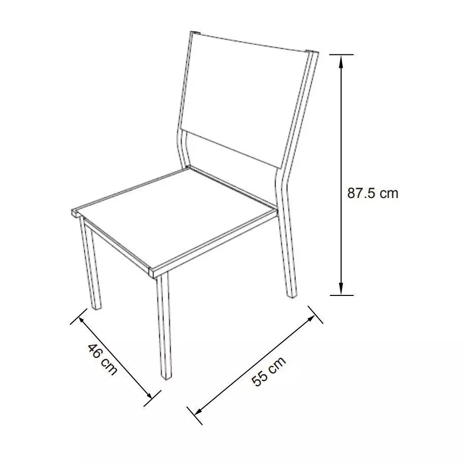 Chaise de jardin alu empilable Murano - Gris anthracite/Bleu 5