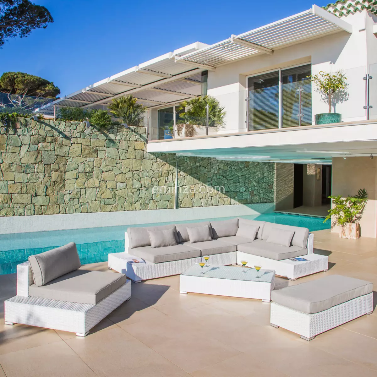 Fauteuil de jardin Palma  - Blanc 3