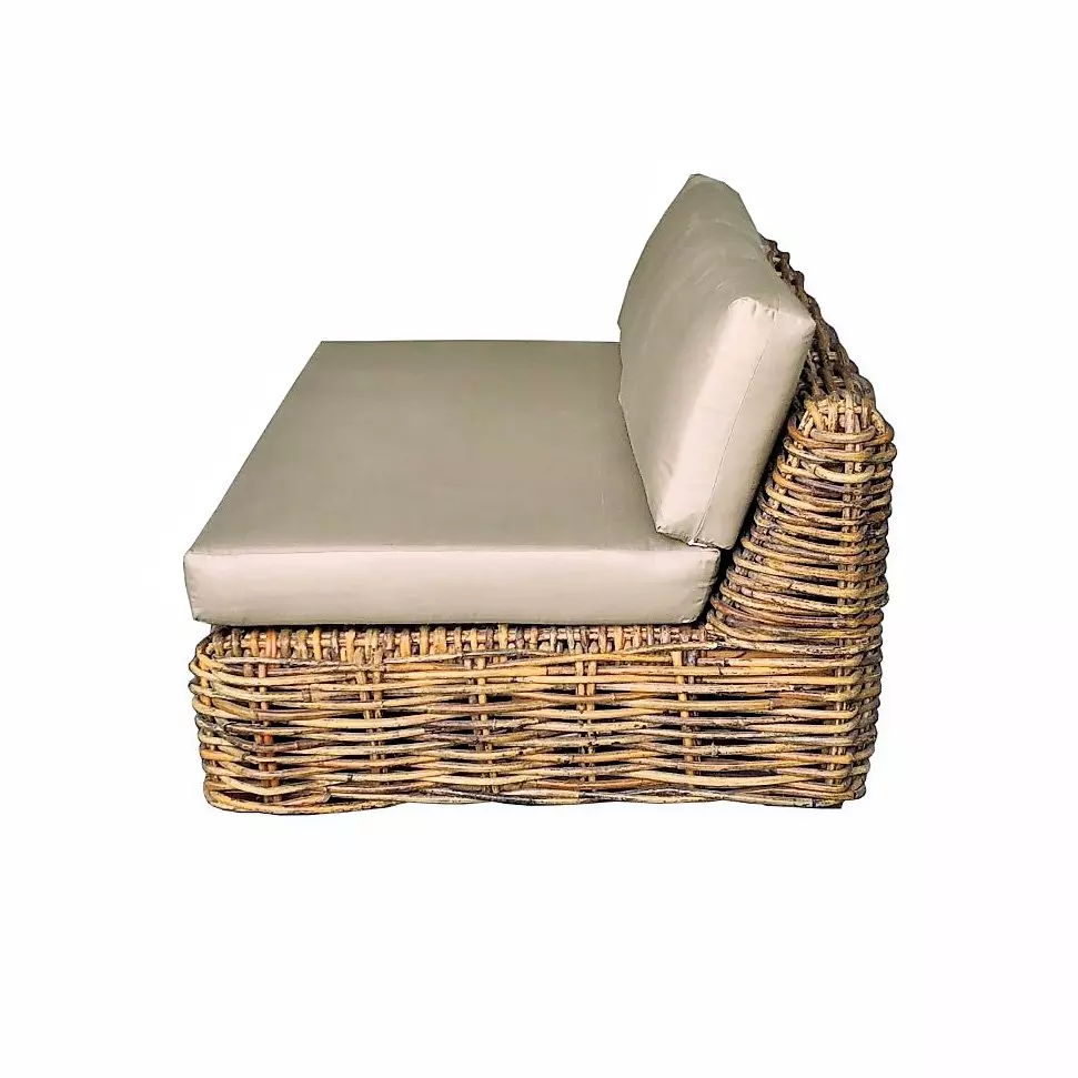 Canapé de jardin 3 places Surabaya - Naturel 4