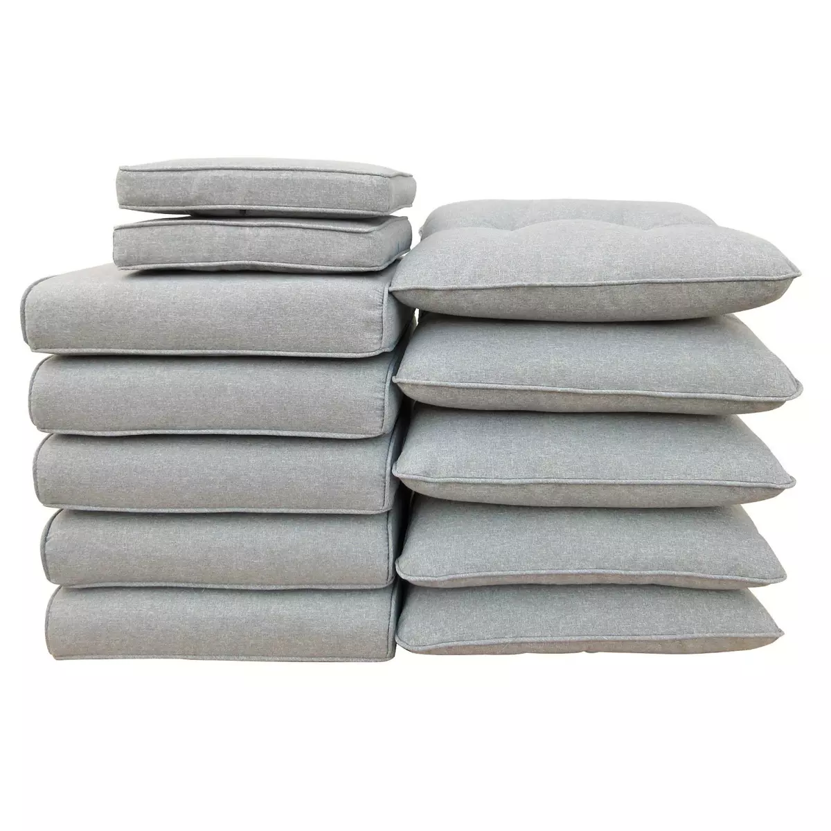 Coussins de remplacement pour salon de jardin Tivoli -  Gris foncé 1