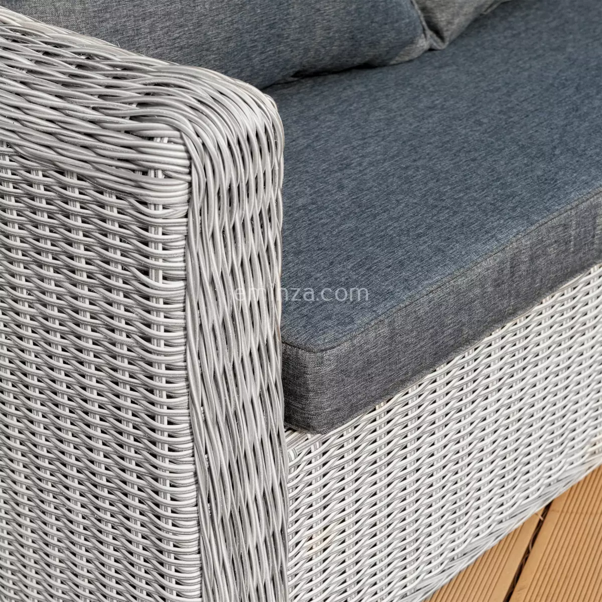 Canapé de jardin 3 places Calvi - Gris 3
