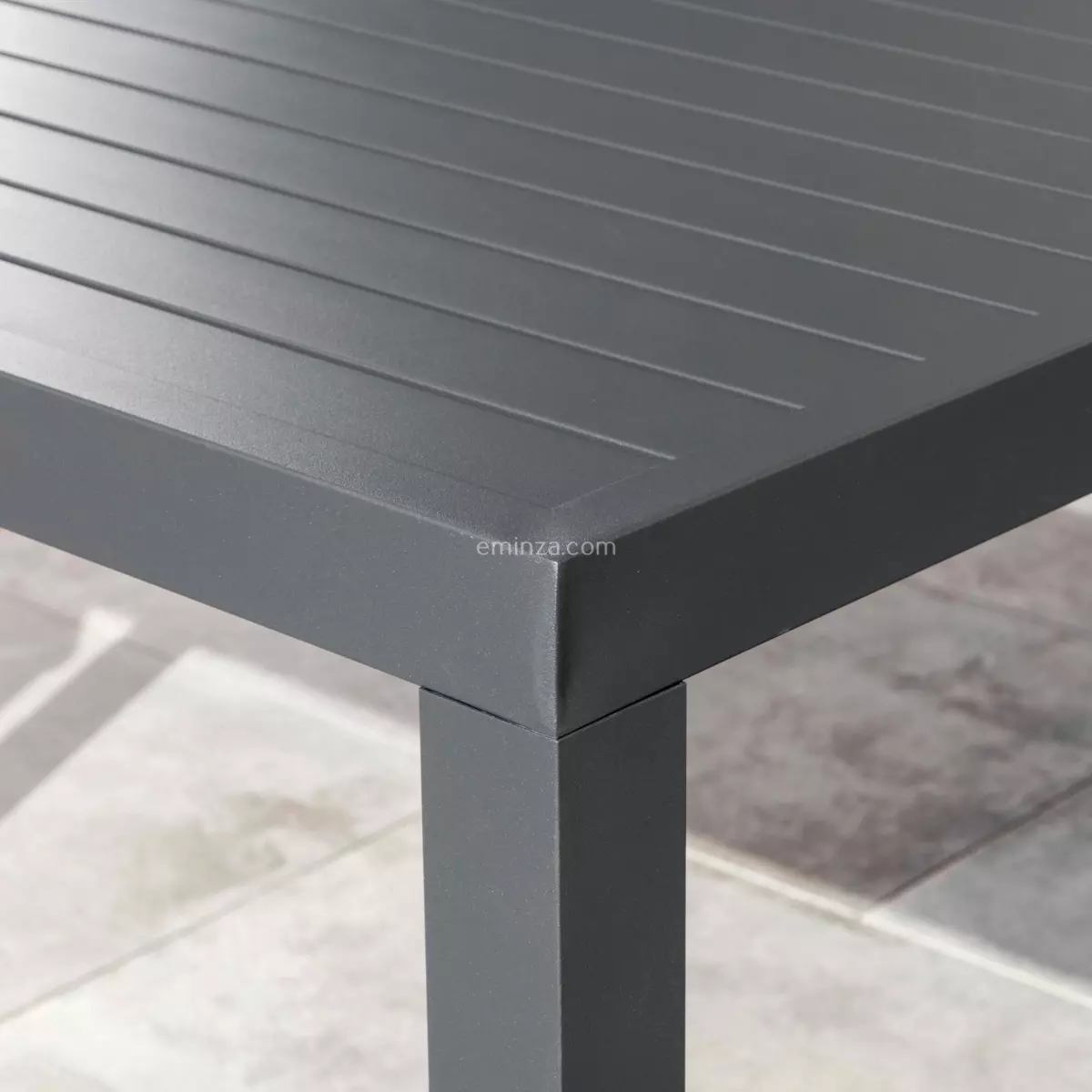 Table Haute 6 places Aluminium Murano - Gris anthracite 5