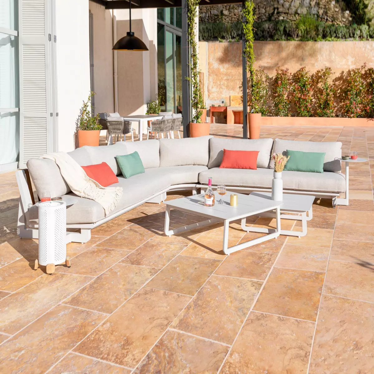 Conjunto de jardín Long Beach Blanco - 7 plazas 1