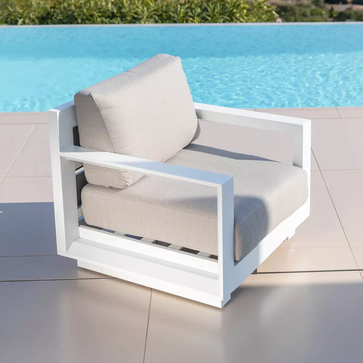 Fauteuil de jardin Elba - Blanc 5