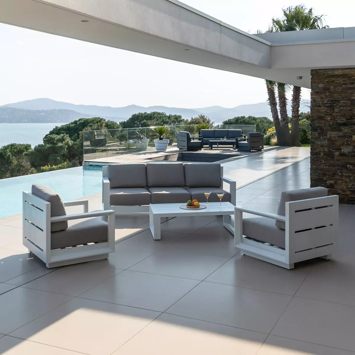 Fauteuil de jardin Elba - Blanc 6