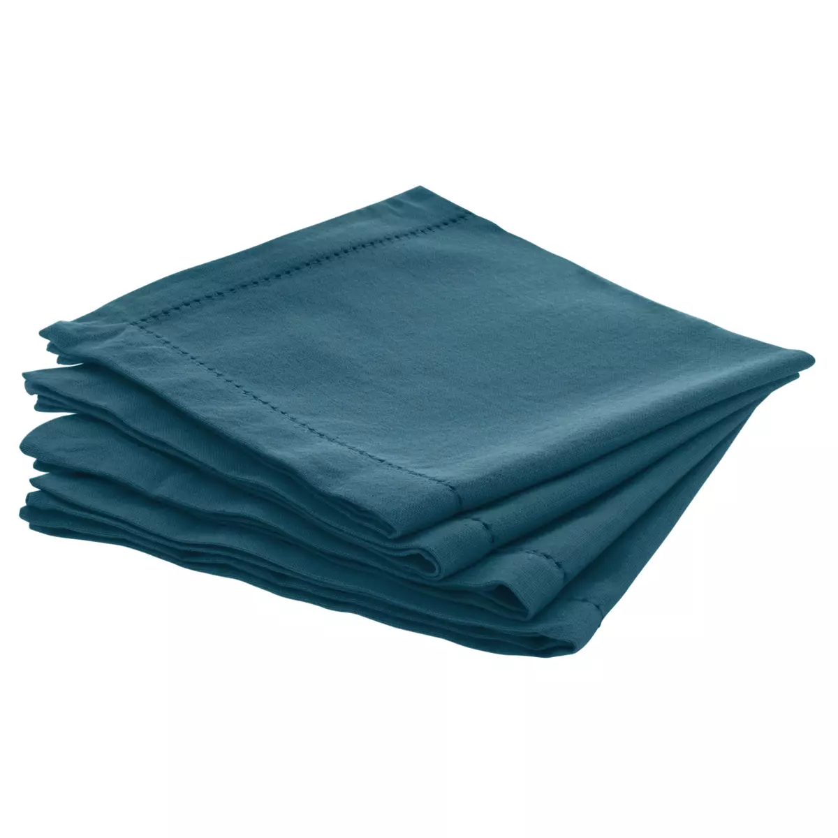 Set van 4 servetten Chambray Eend blauw 3