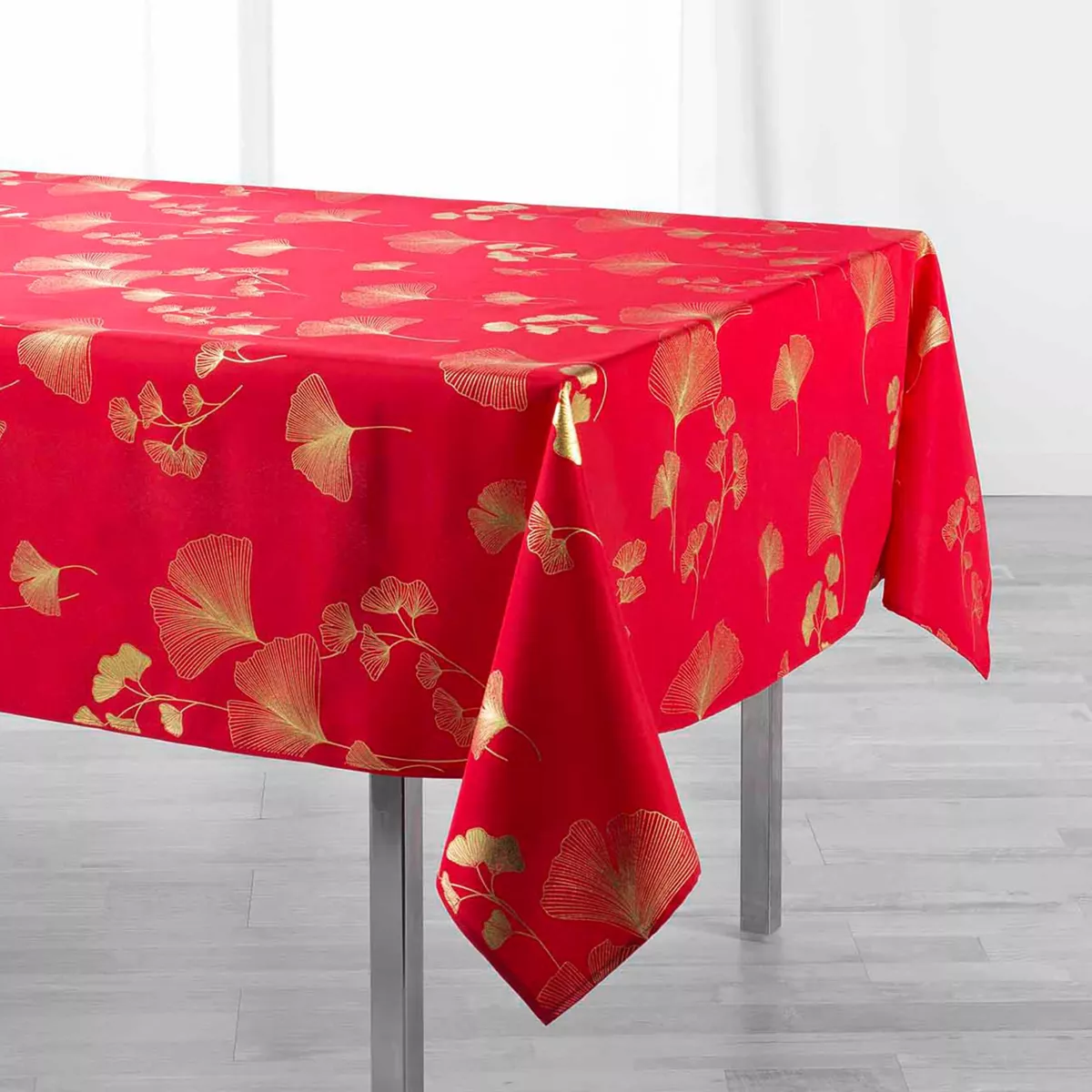 Tafelkleed rechthoekig(L240 cm) Bloomy Rood