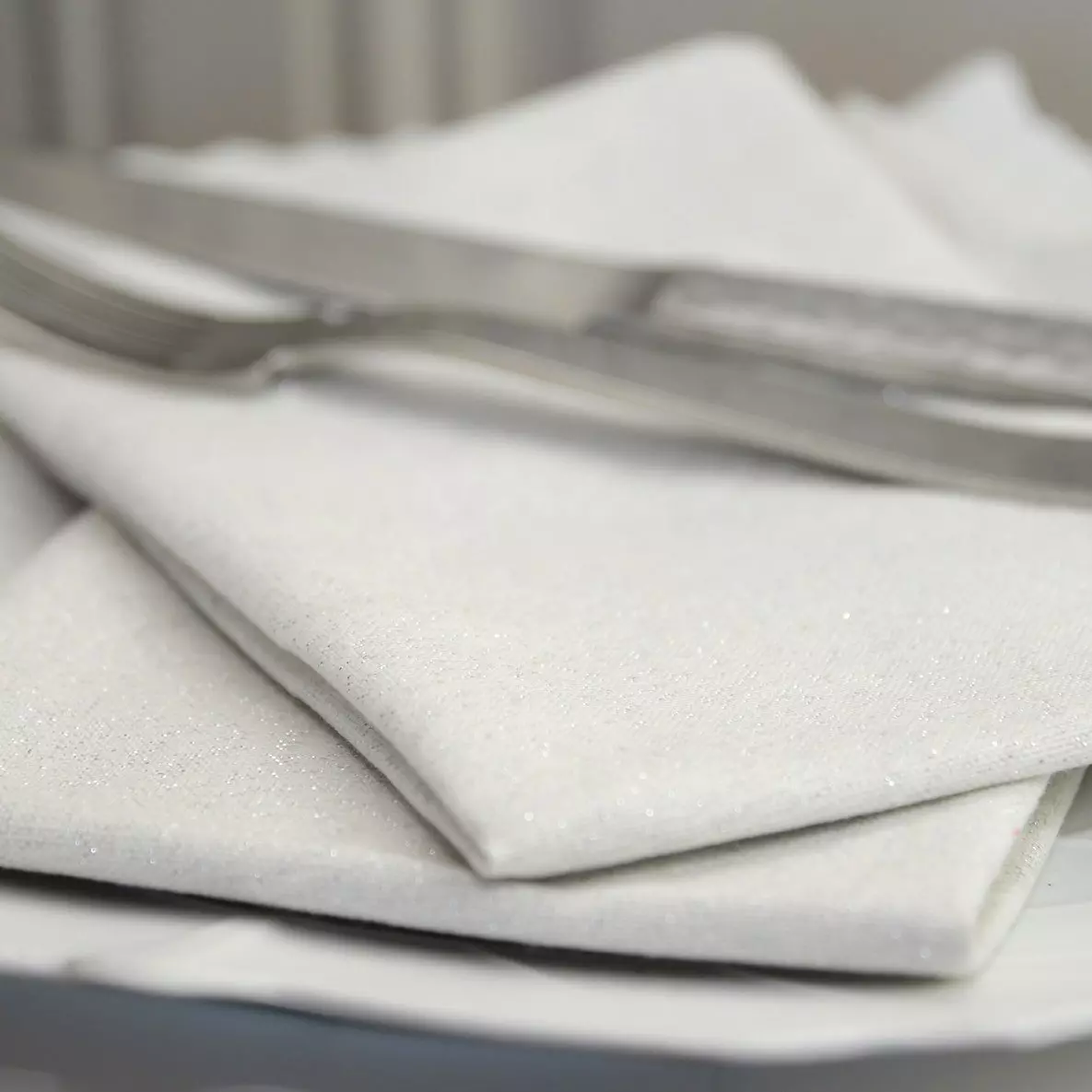 Lot de 3 serviettes Etincelle Ecru 1