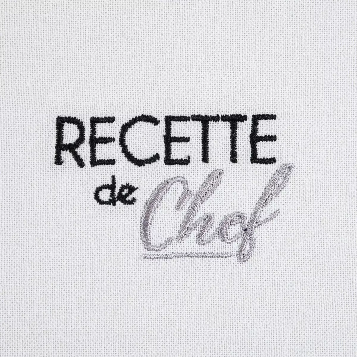 Lot de 2 serviettes coton Duo Gris foncé 3