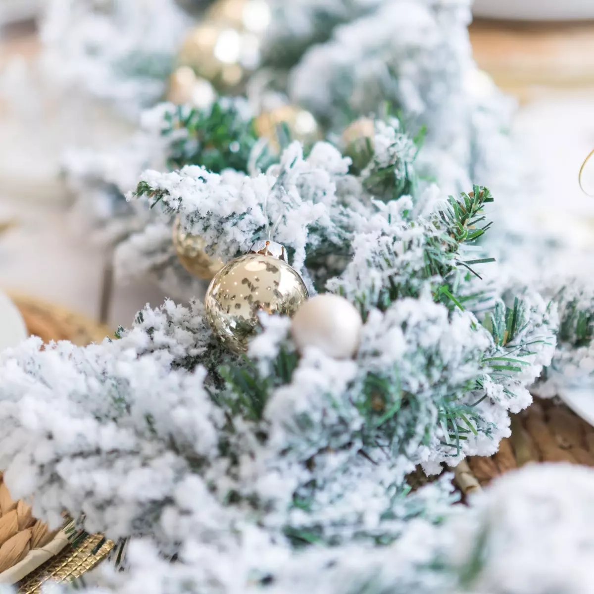 Guirlande enneigée Blooming 180 cm 3