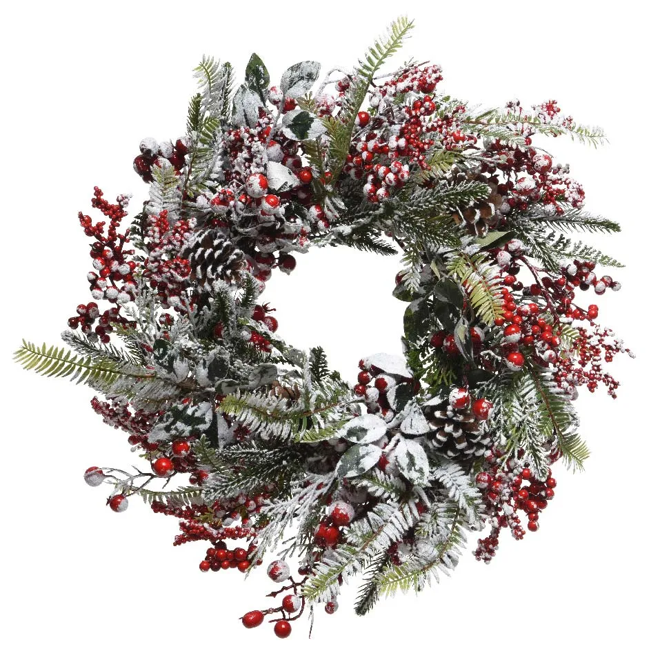 Weihnachtskranz Beeren 40 cm - Kränze & Zweige