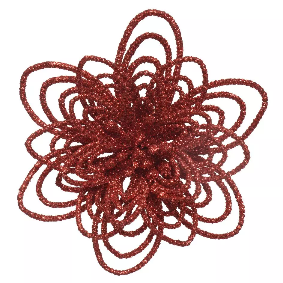 Confezione di fiori Floralia su clip Rosso 1