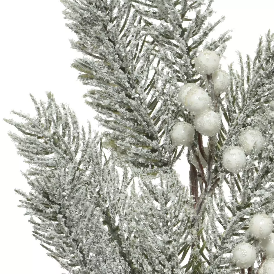 Besneeuwde tak Yuki besneeuwd groen 2