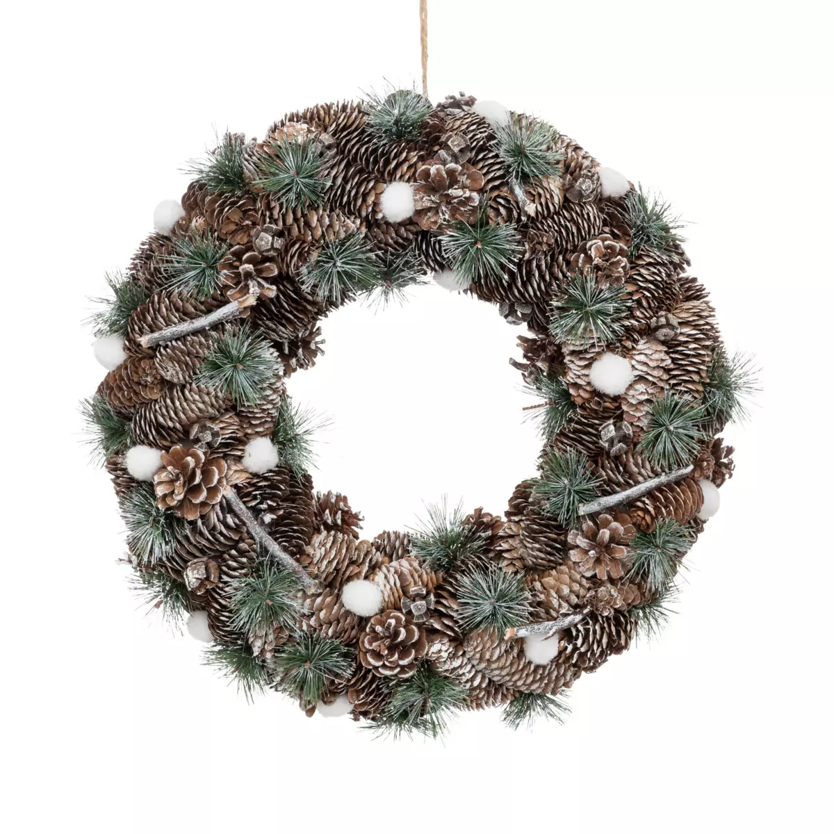 Couronne de Noël décorée Naturalia 1
