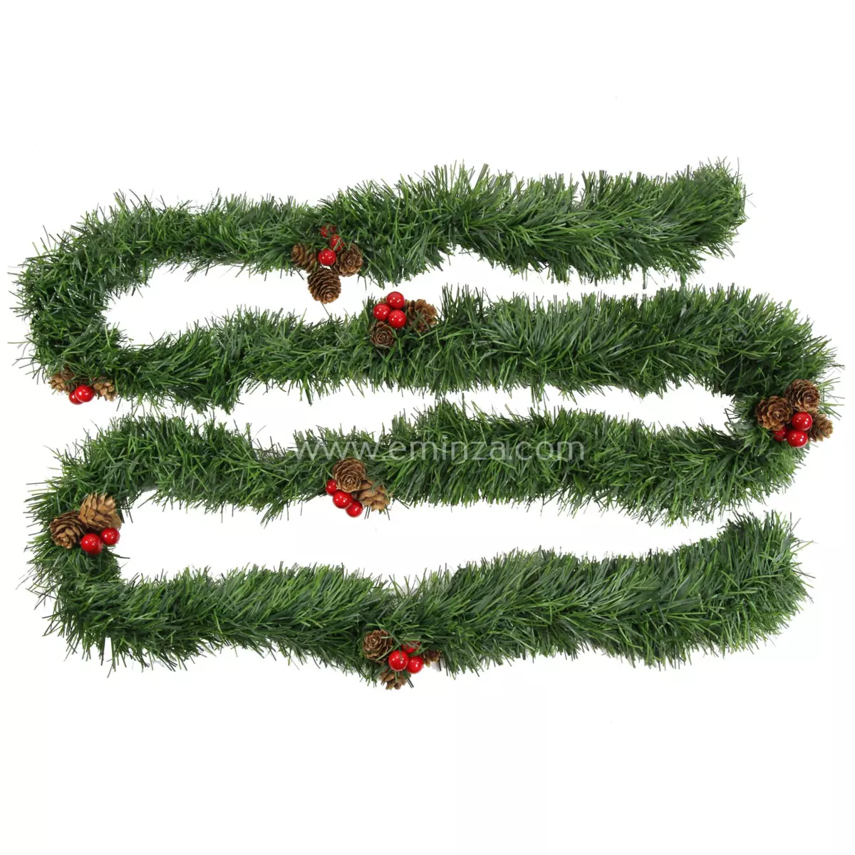 Guirlande décorée de baies Vert 3