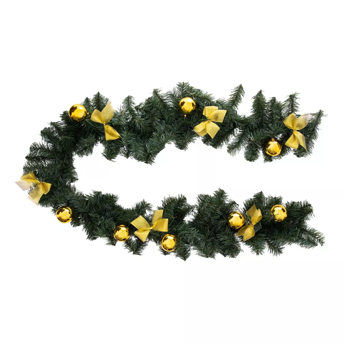Guirlande décorée Noeuds Or 1