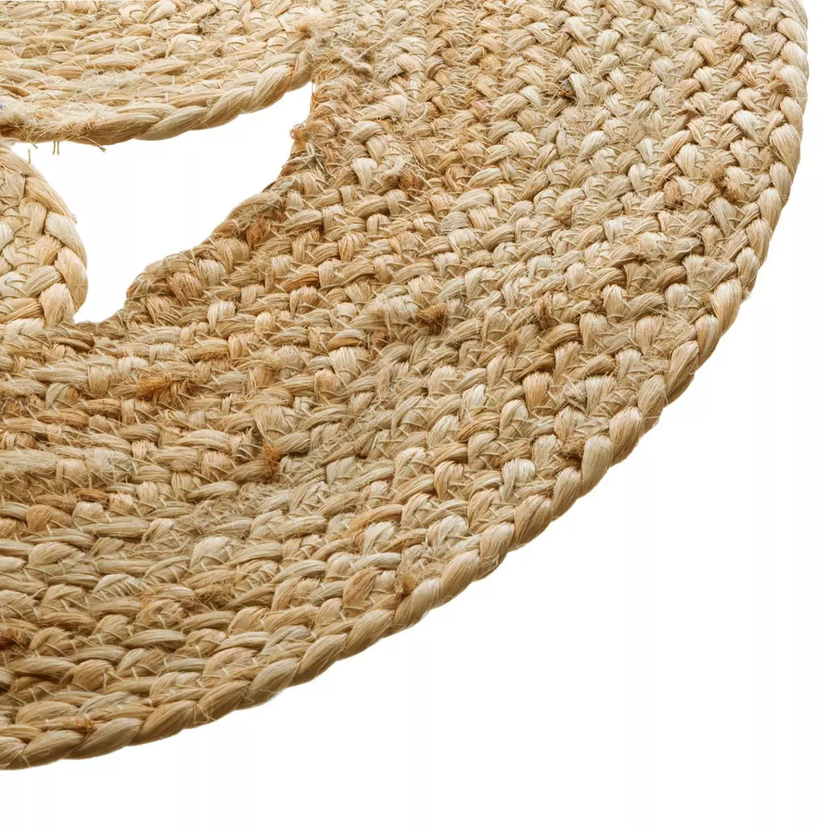 Alfombra yute (D80 cm) Giusti Beige natural 4
