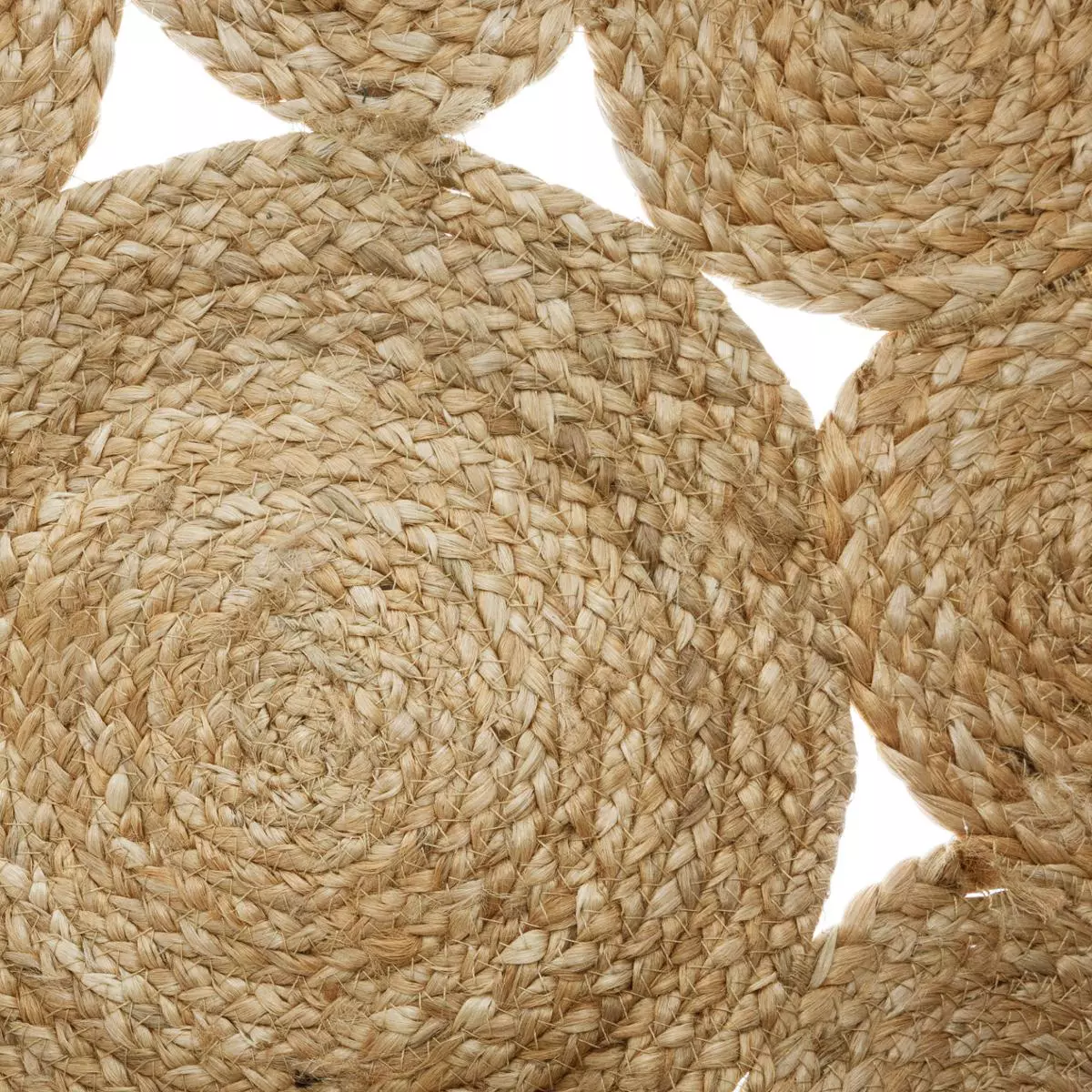 Tapis jute (D80 cm) Giusti Beige naturel 5