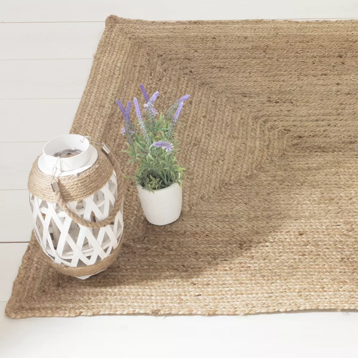 Tapis jute (170 cm) Louna Beige naturel 1